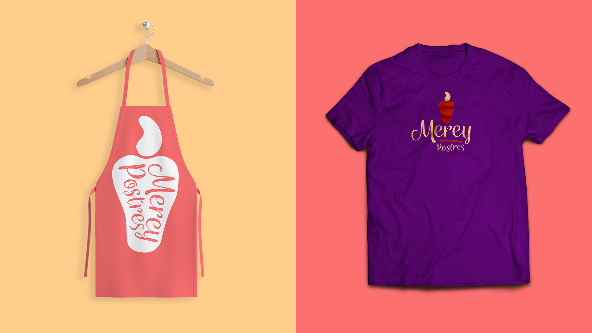 Merey Postres - Playera y Delantal.
